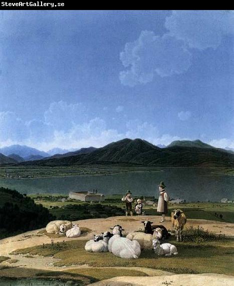 Wilhelm von Kobell View of Lake Tegern